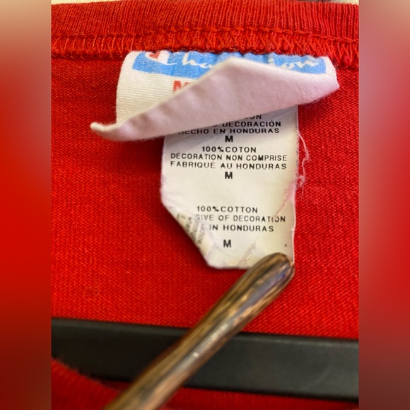 Vintage Men’s Medium Champion Tee T-Shirt Velvet Logo - Picture 8 of 9